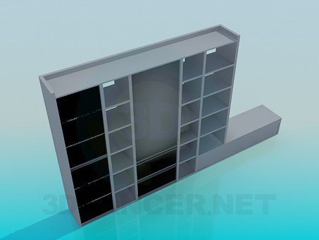 3d model Wardrobe - preview 3d model Wardrobe - preview