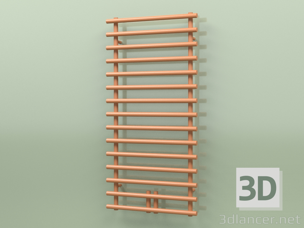 3D modeli Isıtmalı havlu askısı - Leros (1224 x 600, RAL - 8023) - önizleme