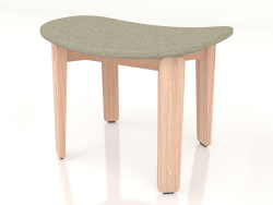Nora stool with fabric upholstery (light)