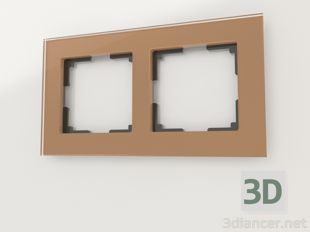 modèle 3D Cadre pour 2 poteaux Favorit (bronze) - preview