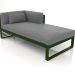3D Modell Modulares Sofa, Abschnitt 2 rechts (Flaschengrün) - Vorschau