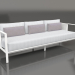 3d model 3-seater sofa (White) - preview