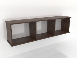 Étagère suspendue SHELF 7 (ouverte) 1400 mm (noyer foncé)