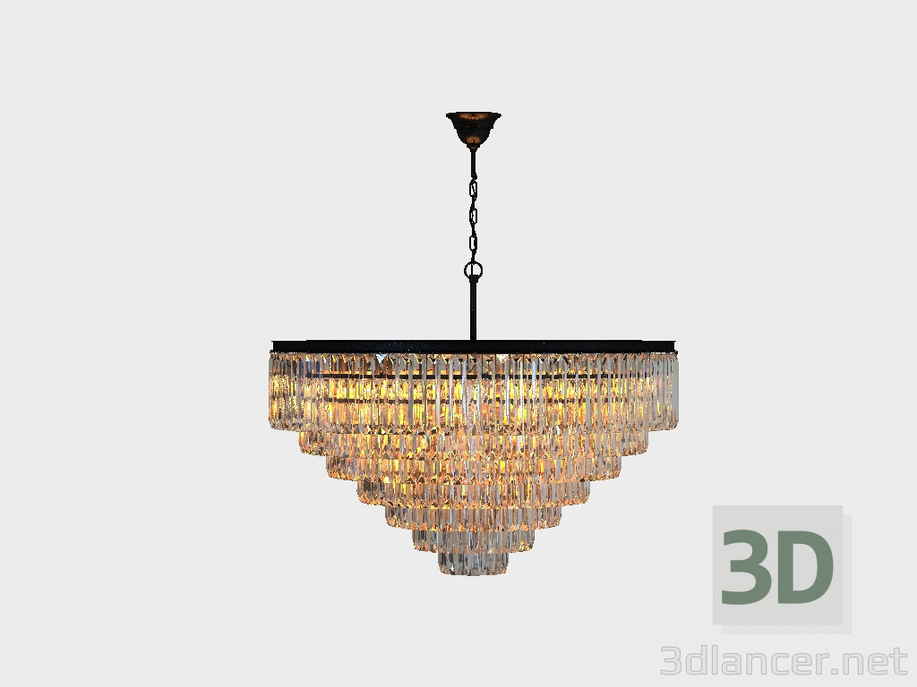 3d model Chandelier ADAMANT 7 RING CHANDELIER (CH015-33-ABG) - preview