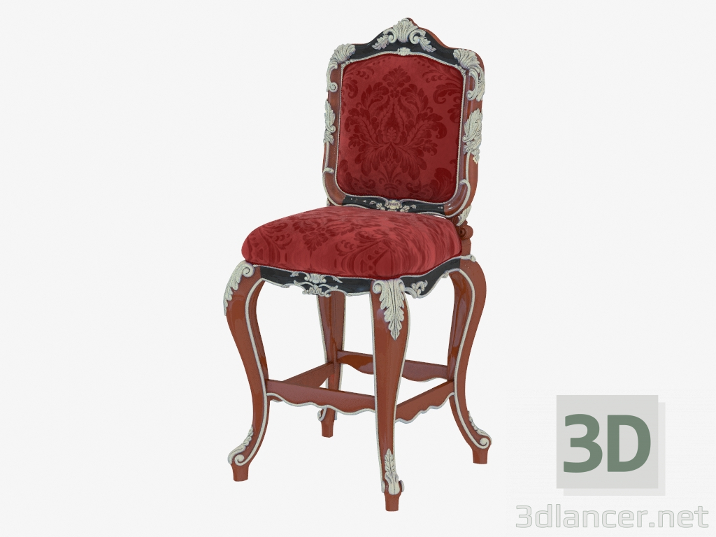 modèle 3D Chaise de bar Sqabello (art. 14510) - preview