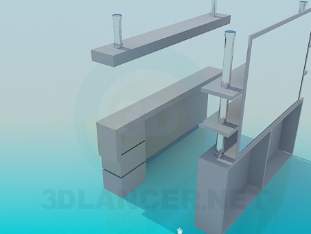 3d модель Барная стойка – превью 3d модель Барная стойка – превью