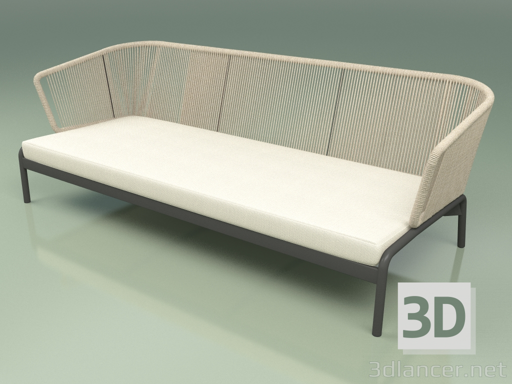 3D Modell Sofa 003 (Kordel 7mm Sand) - Vorschau