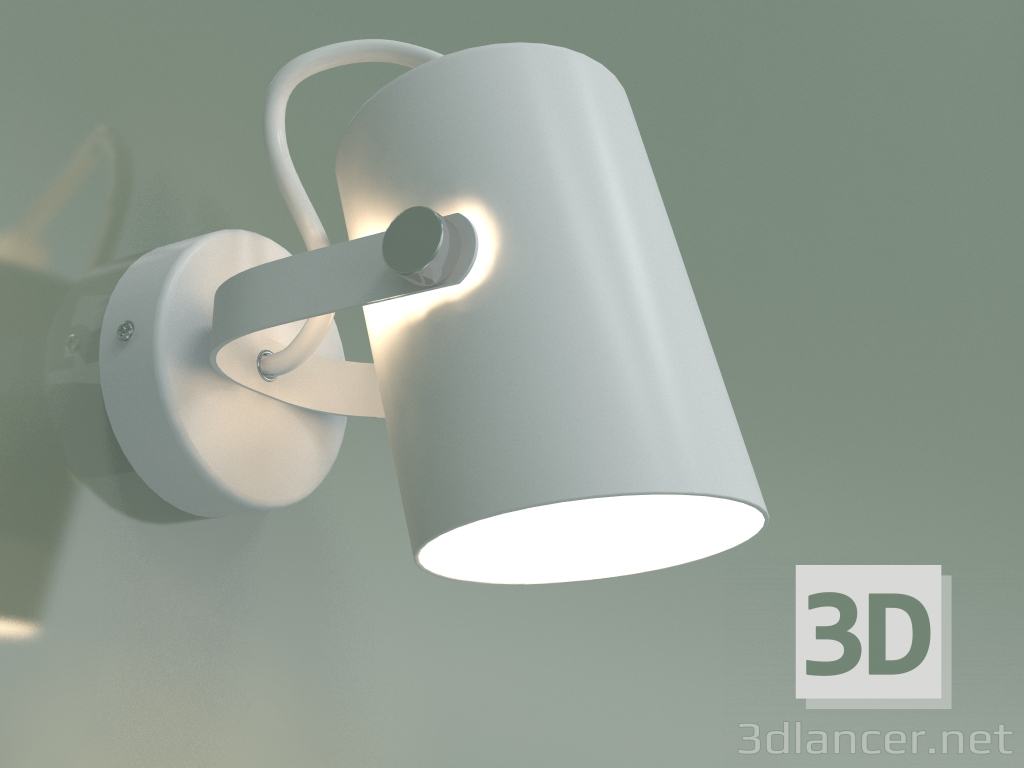 3D modeli Spot Italio 20093-1 (beyaz saten nikel) - önizleme