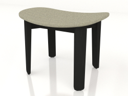Nora stool with fabric upholstery (dark)