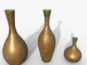 Vases atout Bronze oxydé