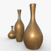3d Vases asset Bronze oxidized model buy - render