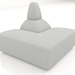 3d model Sofa module (external corner, 3 cm) - preview