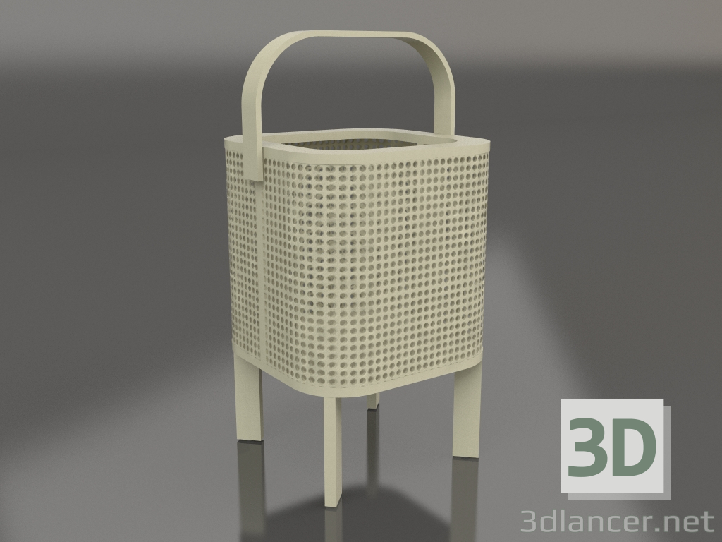 3D modeli Mum kutusu 1 (Altın) - önizleme