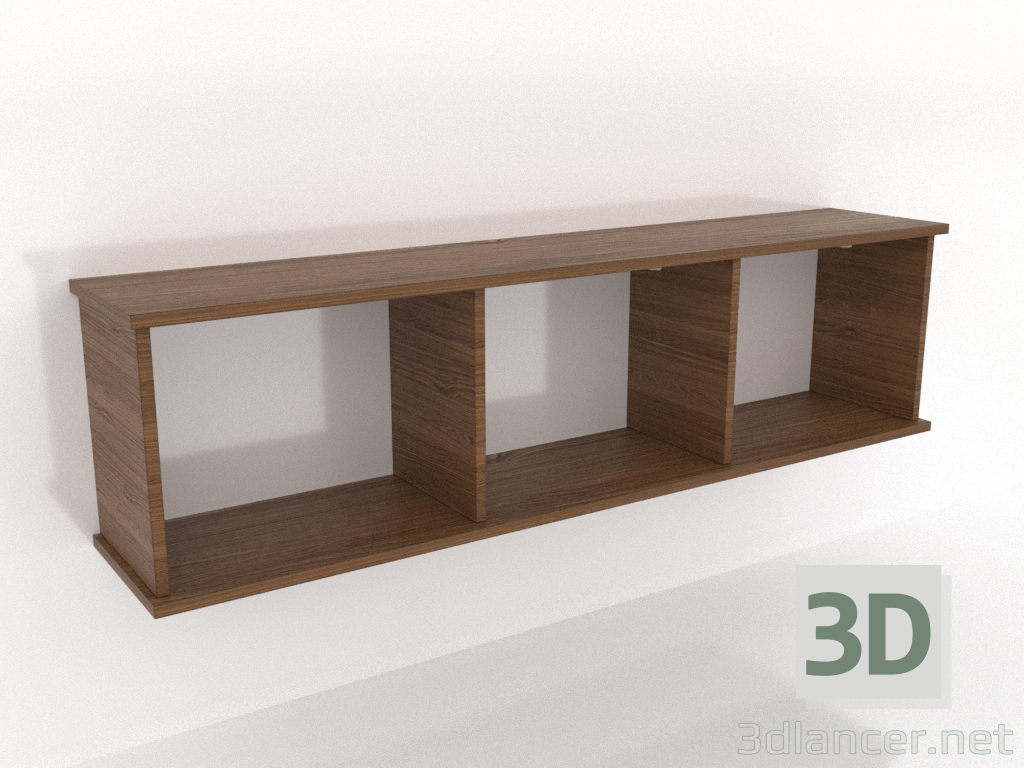 3D modeli Askılı raf RAF 7 (açık) 1400 mm (açık ceviz) - önizleme 3D modeli Askılı raf RAF 7 (açık) 1400 mm (açık ceviz) - önizleme