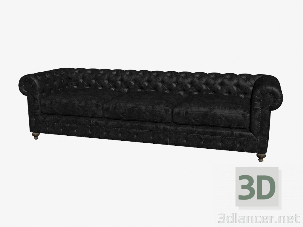 3d model Leather sofa triple 118 '' CLUB LEATHER SOFA (7842-3008 ST) - preview