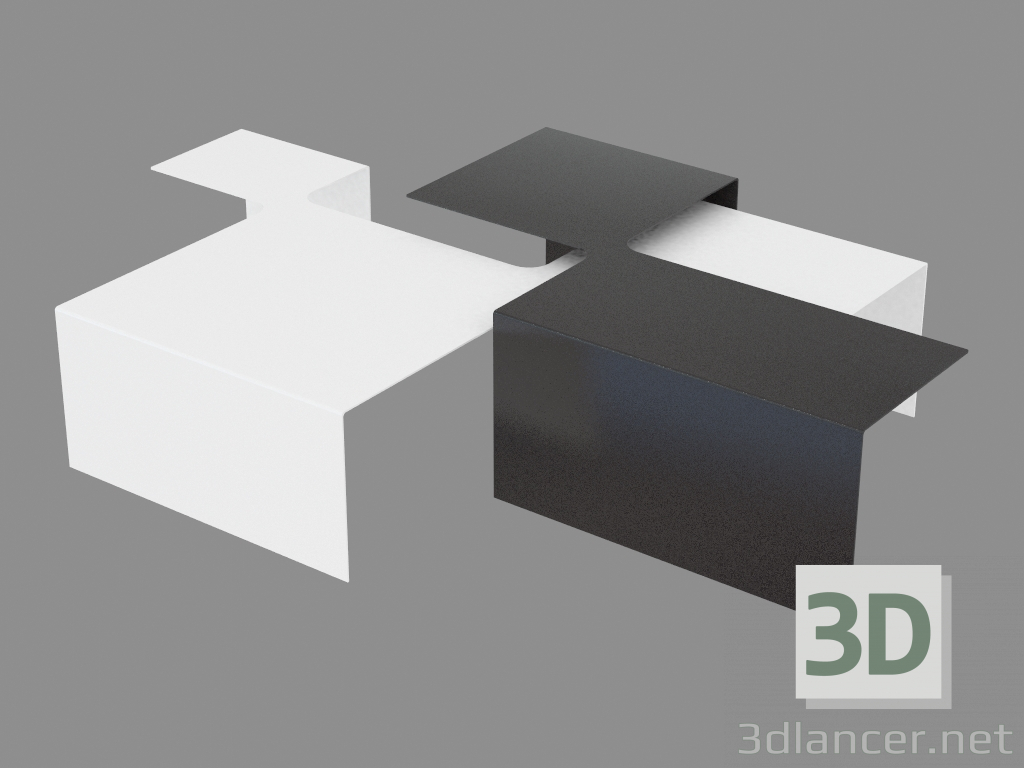 modello 3D Tabella dell'isola del tavolino - anteprima
