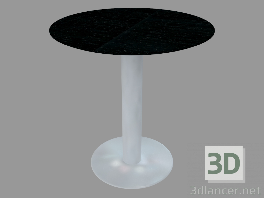 modello 3D Tavolo da pranzo (frassino tinto nero D70) - anteprima