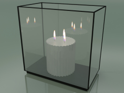 Custodia per conservazione con una tripla candela (C205A)