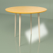 modèle 3D Table de cuisine Spoutnik 90 cm placage (orange) - preview