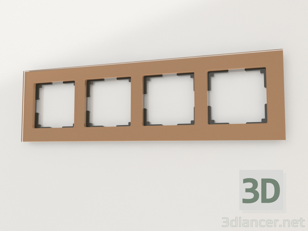 modèle 3D Cadre pour 4 poteaux Favorit (bronze) - preview