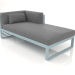3d model Modular sofa, section 2 right (Blue gray) - preview