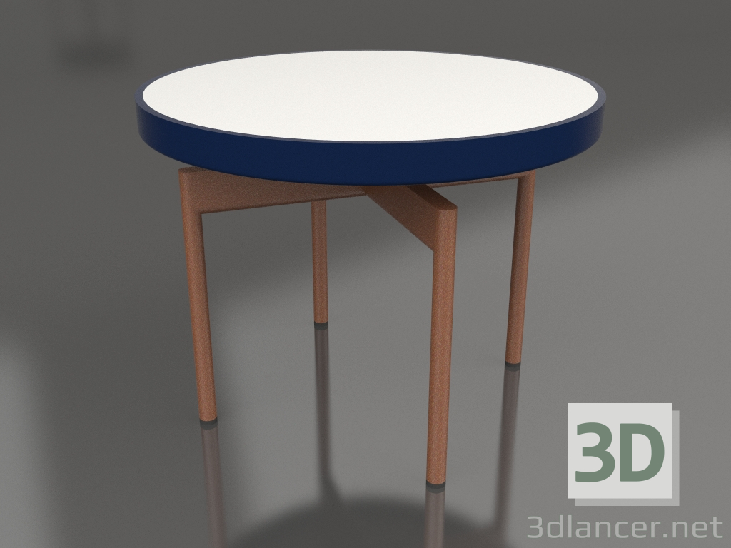modèle 3D Table basse ronde Ø60 (Bleu nuit, DEKTON Zenith) - preview