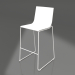 3d model Taburete alto modelo 1 (Blanco) - vista previa