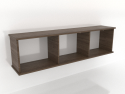 Étagère suspendue SHELF 7 (ouverte) 1400 mm (frêne éclairci noyer)