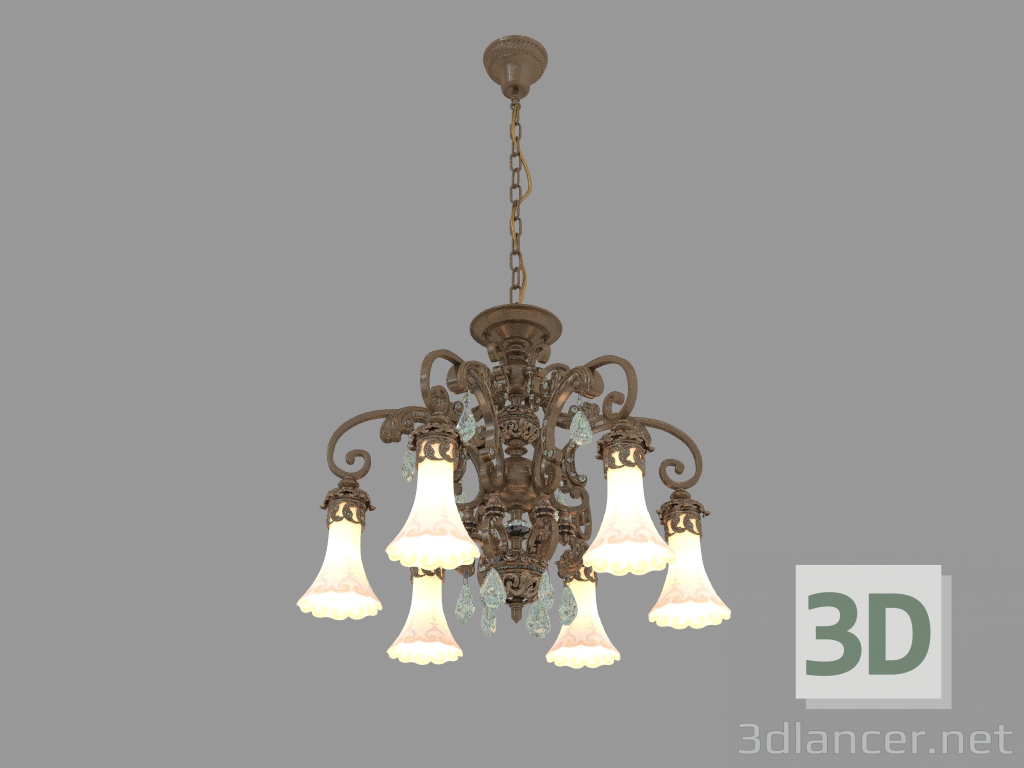 3d model Chandelier Ponga (2431 6) - preview