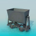 3d model Trolley in the mine - preview