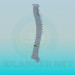 3d model Human spine - preview