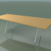 modèle 3D Table trapézoïdale 5437 (H 74 - 120-80x240 cm, plaqué chêne naturel L22, V12) - preview