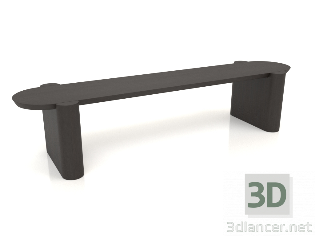 3D modeli Bank BK 03 (1600x400x350, ahşap kahve) - önizleme