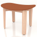 3d model Nora stool with leather upholstery (light) - preview