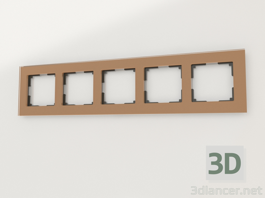 3d model Frame for 5 posts Favorit (bronze) - preview