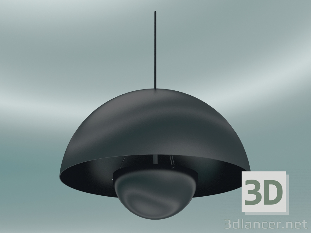 3d model Pendant lamp Flowerpot (VP2, Ø50cm, H 36cm, Black Blue) - preview