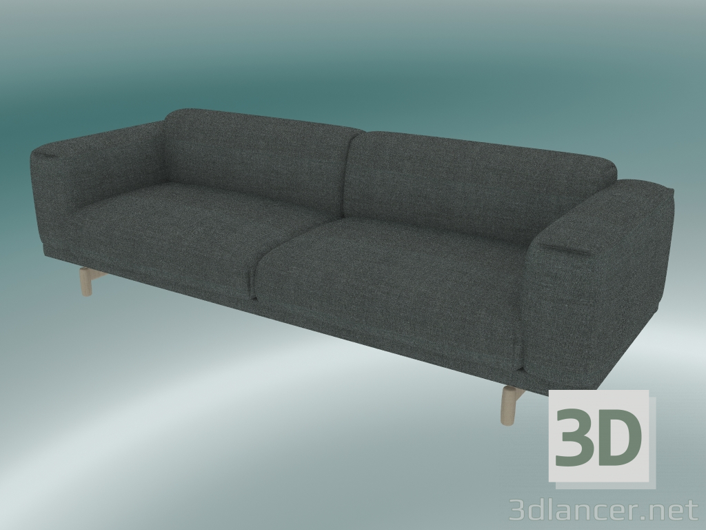 3D modeli Üçlü Kanepe Dinlenme (Remix 163) - önizleme
