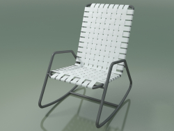 InOut Rocking Chair (809, Gray Lacquered Aluminum)