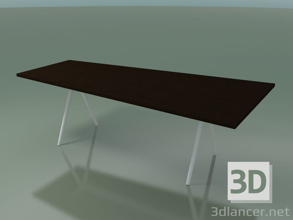 3d model Trapezoidal table 5437 (H 74 - 120-80x240 cm, veneered L21 wenge, V12) - preview