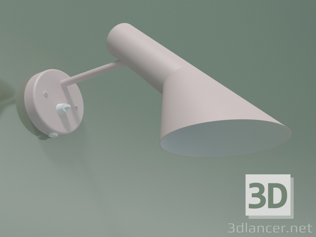 modèle 3D Applique AJ WALL (20W E14, PALE ROSE) - preview