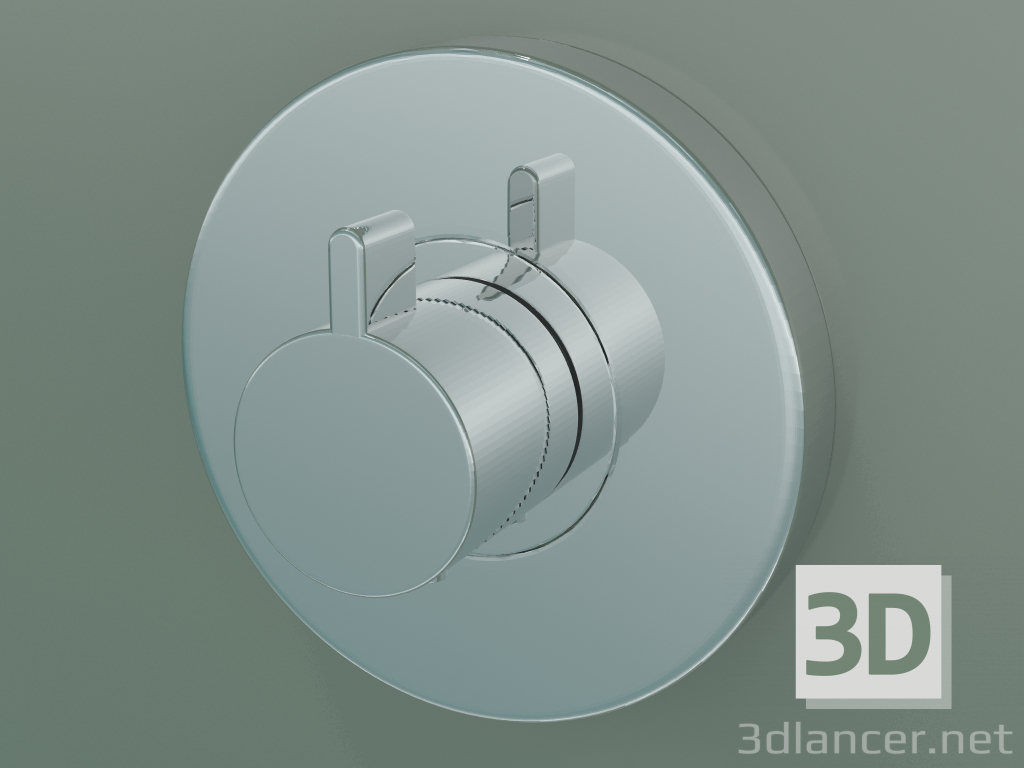 3d model Concealed mixer with thermostat (15741000) - preview