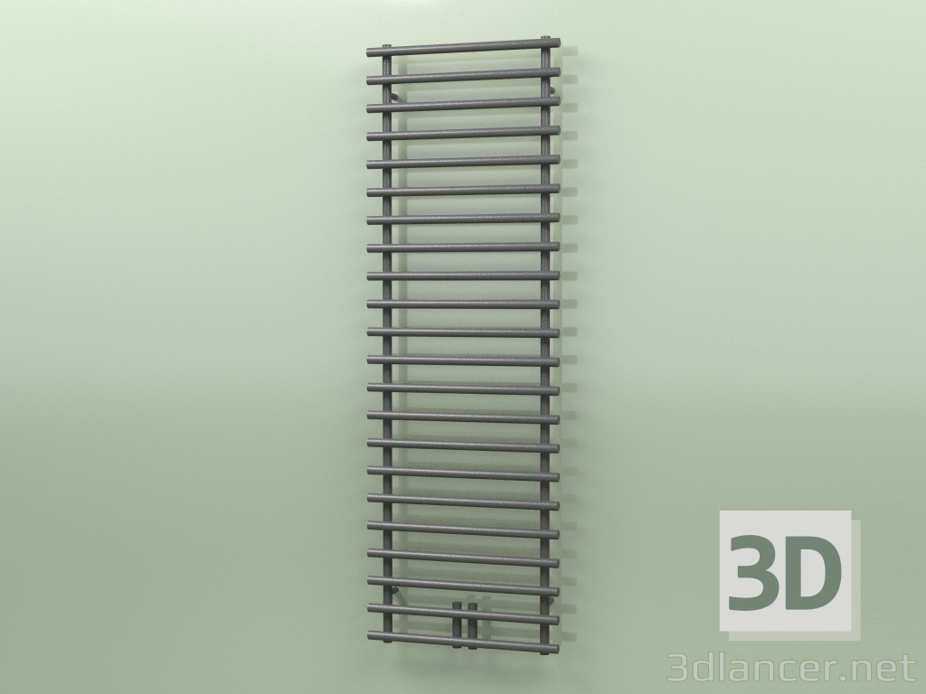 3D modeli Isıtmalı havlu askısı - Leros (1812 x 600, RAL - 9005) - önizleme