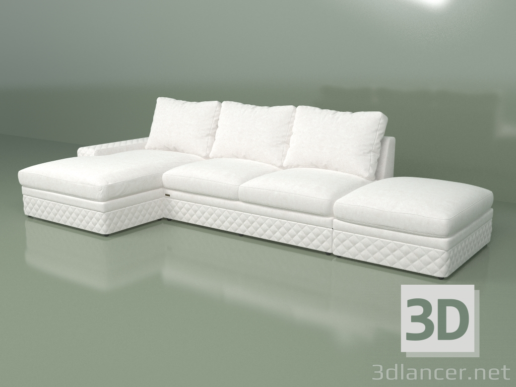 3D modeli Köşe kanepe Dubai - önizleme