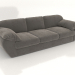 3d model Sofa-bed three-section straight LOUNGE - preview