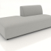 modello 3D Modulo divano 1 posto (L) 180x90 allungabile a sinistra - anteprima