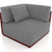 Modelo 3d Módulo de sofá seção 6 (Vinho tinto) - preview