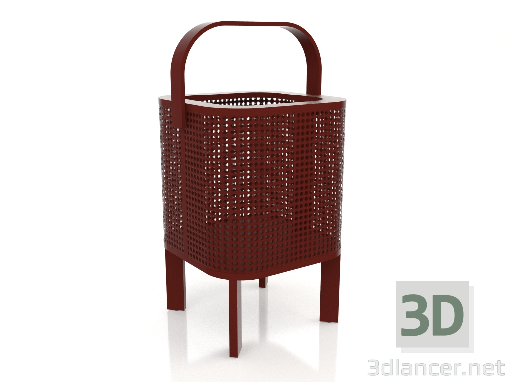 3d model Box for candles 1 (Wine red) - preview