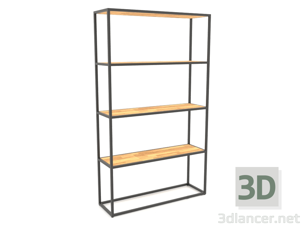 3d model Large rectangular rack (WOOD, 100x30x170) - preview