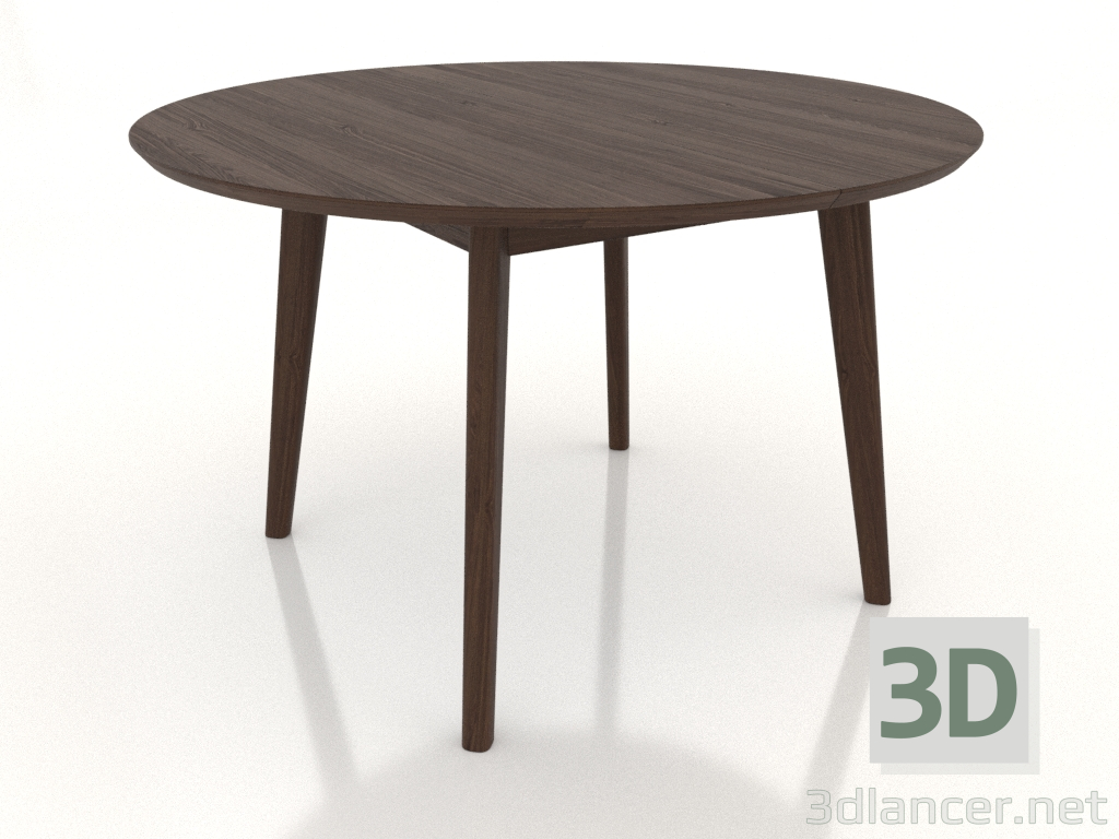 3D modeli Yemek masası YUVARLAK Ø 1200 mm (koyu ceviz) - önizleme