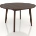 3d model Dining table ROUND Ø 1200 mm (dark walnut) - preview